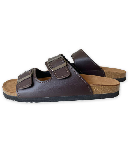 Leder-Kork Zimtsandalen