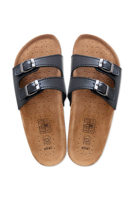 Cinnamon Sandals black (leather) for women