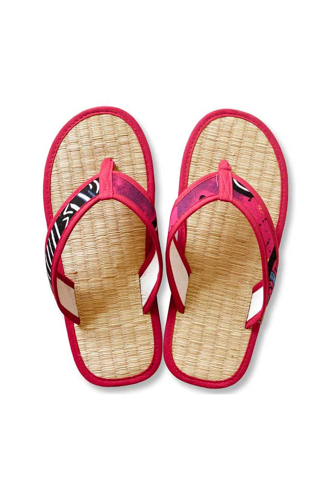 Rote Seegras Flip Flops mit Zimt