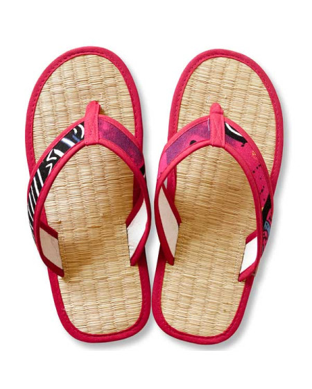 Rote Seegras Flip Flops mit Zimt