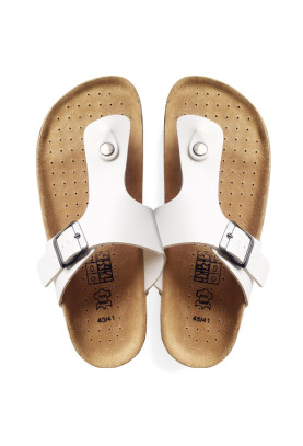 Weisse Flip Flops Damen