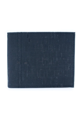 Black cork wallet with coin...